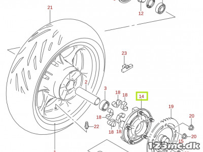 64610-35F30 DRUM,RR SPROCKET