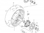 64711-33E20 AXLE,RR til Suzuki GSX 1300 R Hayabusa