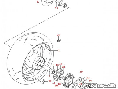 64733-35F00 RETAINER,RR SPROCKET DRUM