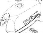 68110-31320-94E TAPE SET, FUEL TANK til Suzuki