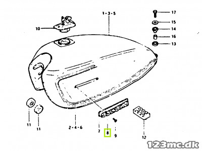 68111-34500 TANK EMBLEM