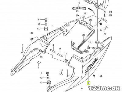 68161-17G00-APH EMBLEM, SEAT TAIL COVER