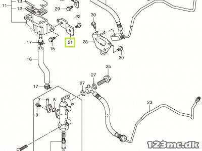 69750-15H00 BRACKET,RR RESERVOIR TANK