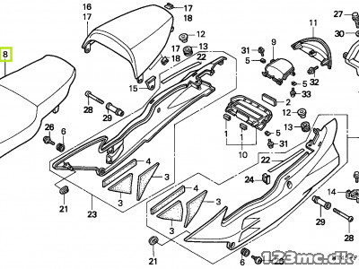 77200-MZ7-000 SEAT ASSY.