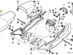 77200-MZ7-000 SEAT ASSY.,DOUBLU til Honda VFR 750 F
