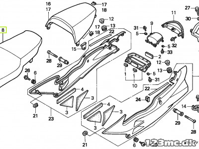 77200-MZ7-000 SEAT ASSY.,DOUBLU