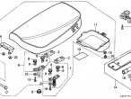 77230-399-007 LOCK ASSY., SEAT til Honda