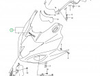 BODY, COWLING (BLACK) 94410-17H00-YAY til Suzuki GSX 650 F