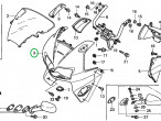 COWL SET, UPPER (WL)*TYPE1* (FOR R15, 64210-MBG-000ZA til Honda VFR 800 F COWL SET, UPPER (WL)*TYPE1* (FOR R15, 64210-MBG-000ZA til Honda VFR 800 F