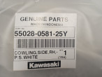 COWLING,SIDE,RH,P.S.WHITE, 55028-0581-25Y   55028058125Y til Kawasaki Ninja 250 SL