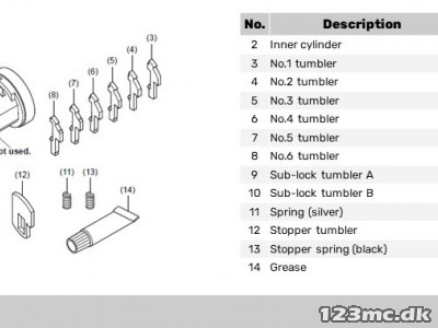 CYLINDER INNER  08M70-MJE-D03