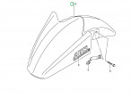 Fender, front 53111-38G01-YAY til Suzuki GSX 600 F Fender, front 53111-38G01-YAY til Suzuki GSX 600 F