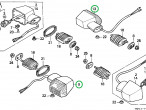 Honda CBR 900, 33400-MS9-600. 33450-MS9-600. 33600-MS9-600. 33650-MR8-600