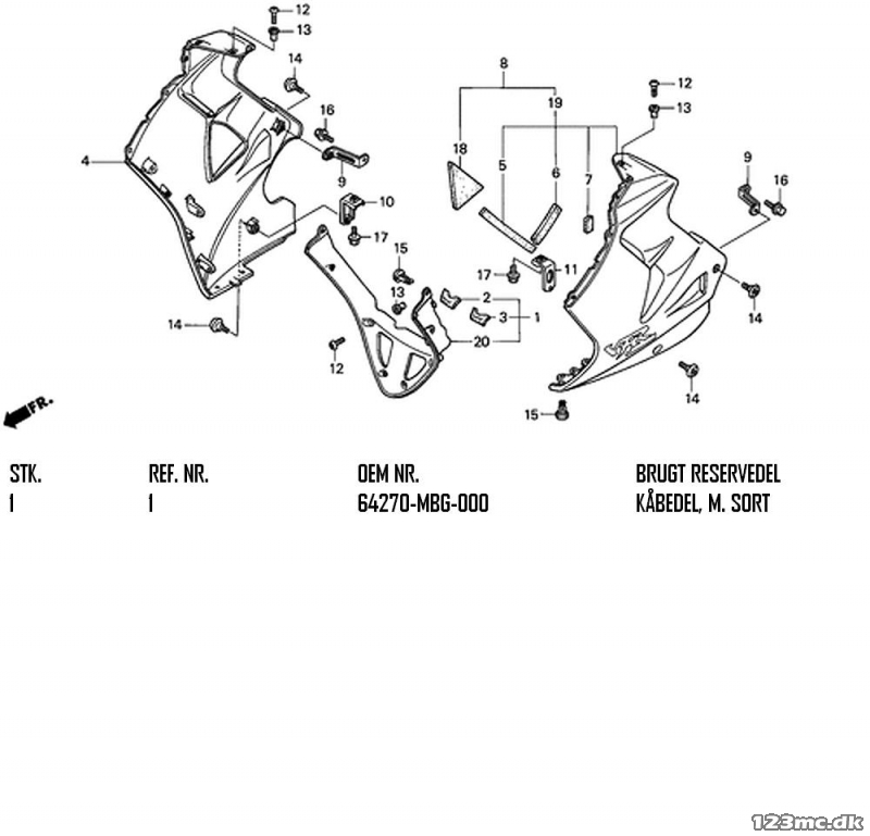 GENUINE MIGSEL HONDA VFR800 all years FORK STEM GPS MOUNTING OPTION GPS-R-PEN19 (SKU 5973)