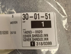 Kåbedel, Kawasaki 	COVER,SHROUD,INNER,FR,RH, 140930920   14093-0920