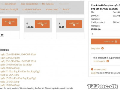 Suzuki GS 450 Krumtap