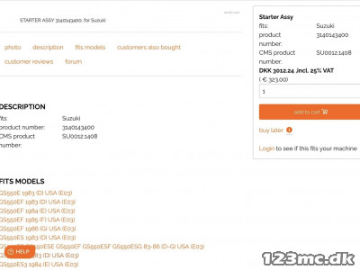 Suzuki GS 550 Tænding