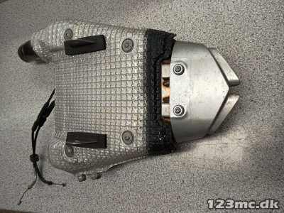 Udstødning, Kawasaki ZX6R,  + Nummerpladeholder.