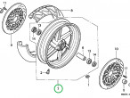 WHEEL SETFR *NH1*, 44650-MAE-305ZA til Honda CBR 900 RR