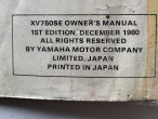 Yamaha XV 750 SE Owner Manual, 585-2199-80