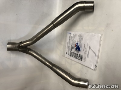 Termignoni mellemrør uden kat.rustfrit stål passer