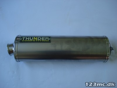 Thunder Competition oval titanium udstødning til K