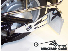 B. Sidehængt nr. plade holder Chrome - C1800