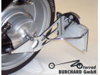 B. Sidehængt nr. plade holder Chrome - Suzuki