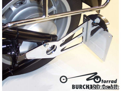 B. Sidehængt nr. plade holder Sort - C1800