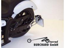 B. Sidehængt Nummerpladeholder - Chrom