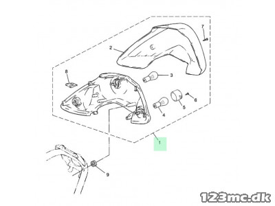 Baglygte Original - Yamaha JogR