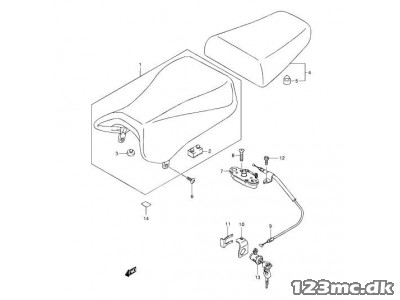 Bagsæde original - Suzuki SV 650 S k3-k9