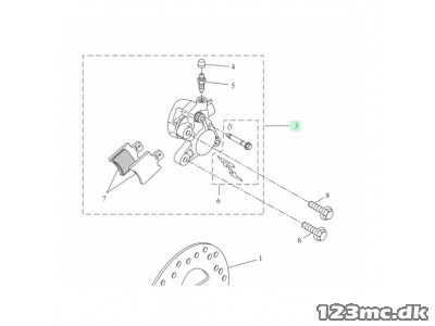 Bremsekaliber Original - Yamaha JogR