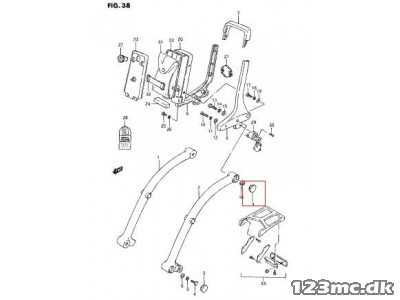 Chrom prop til Strut - VS 1400 Intruder vælg størrelse