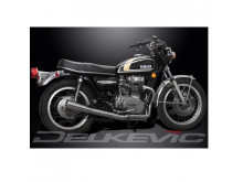 Delkevic CLASSIC MEGAPHONE udstødning Sort - Yamaha XS 650 74-79
