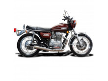 Delkevic CLASSIC straight udstødning Sort - Yamaha XS 650 74-79