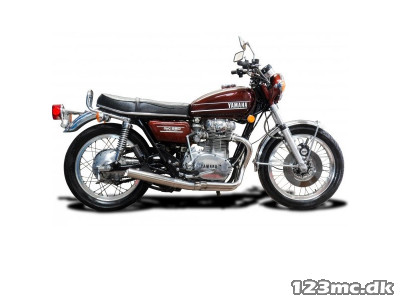 Delkevic CLASSIC straight udstødning Sort - Yamaha XS 650 74-79