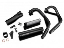 Delkevic CLASSIC straight udstødning Sort - Yamaha XS650S 1978-1986