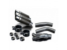Delkevic dobbelt runde carbon Udstødninger - Yamaha YZF-R1 2004-2006