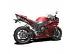 Delkevic dobbelt runde Carbon Udstødninger - Yamaha YZF-R1 2007-2008
