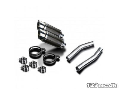 Delkevic dobbelt runde Carbon Udstødninger - Yamaha YZF-R1 2007-2008