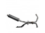DELKEVIC Komplet 2-1 oval carbon udstødning CMX 500 (17-24) til Honda CMX 500 Rebel