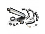 DELKEVIC Komplet 2-1 oval rustfri udstødning CMX 500 (17-24) til Honda CMX 500 Rebel