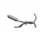 DELKEVIC Komplet 2-1 oval rustfri udstødning CMX 500 (17-24) til Honda CMX 500 Rebel