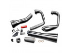 Delkevic Komplet 2-1 Udstødning Megaphone Rustfri CX 500 (78-82) til Honda CX 500 Custom