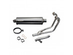Delkevic Komplet 2-1 Udstødning Rustfri GS 500 (89-09) til Suzuki