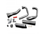 Delkevic Komplet 2-1 Udstødning Straight Rustfri CX 500 (78-82) til Honda CX 500 Custom