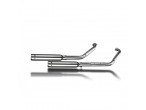 DELKEVIC Komplet 2-2 bull nose 410mm udstødning M 800 Intruder (05-15) til Suzuki VZ 800 Intruder