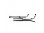 DELKEVIC Komplet 2-2 bull nose 410mm udstødning XVS 650 (97-03) til Yamaha XVS 650 Drag Star