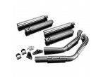 DELKEVIC Komplet 2-2 bull nose 550mm udstødning M 800 Intruder (05-15) til Suzuki VZ 800 Intruder